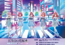 The Quintessential Quintuplets Pop-Up Store Opens at SHIBUYA109 Tokyo & Osaka This October