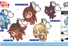 Konosuba “Tsumamare” Charms: Preorder by Oct 19, Launching Mid-Jan 2026