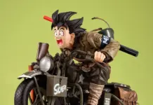 Desktop Real McCoy EX: Dragon Ball Z Son Goku & Bike Figure That Earns Its Premium Price